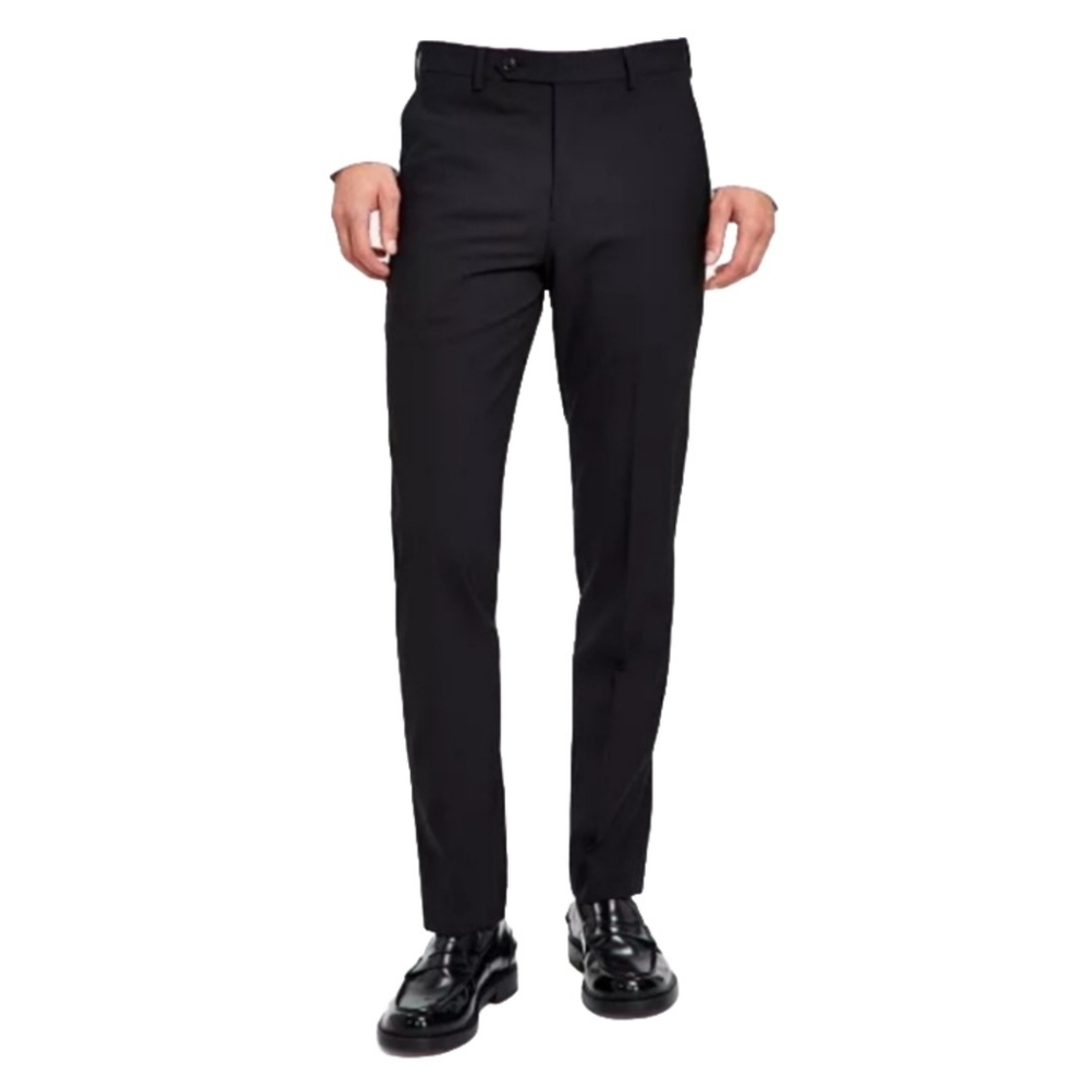 Bar III Skinny Fit Wrinkle-Resistant Wool-Blend Suit Pant 32x27